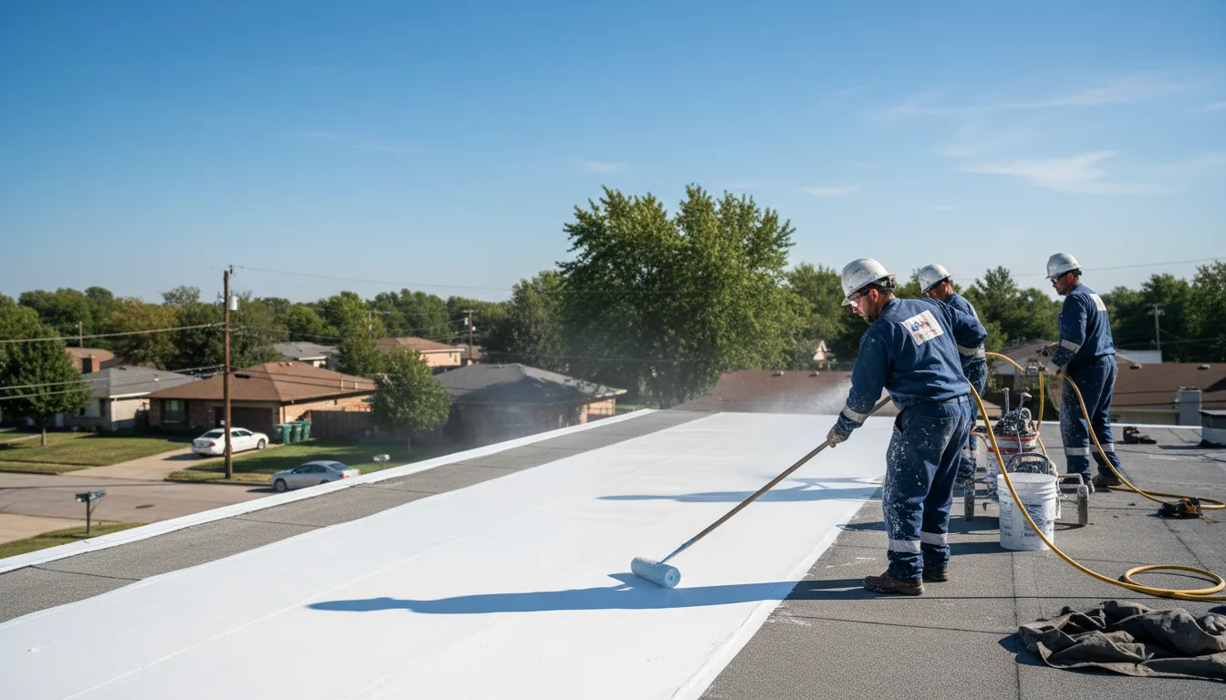 Commercial roof coating in Springville, AL near me
